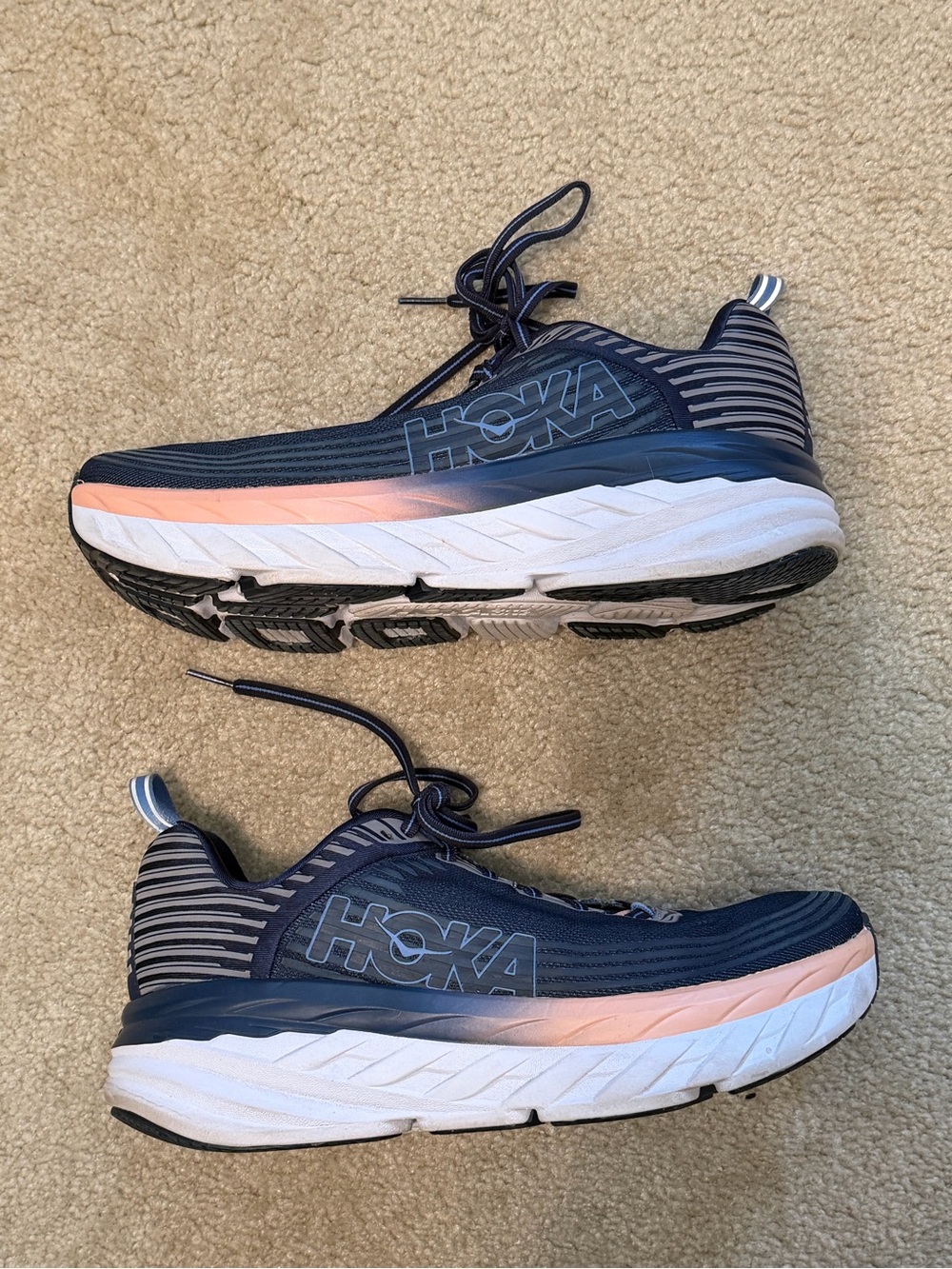 Honka One One Bondi 6 Women’s Running Shoes in Dusty Pink Indigo